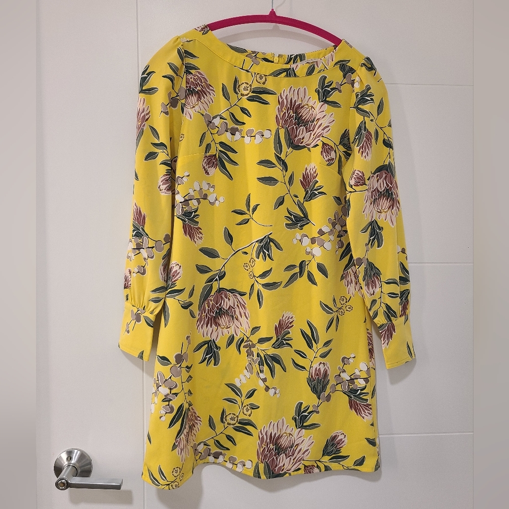 LOFT - EUC - Yellow floral dress